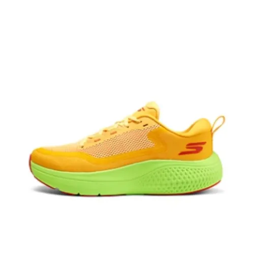 Skechers Амортизация Износостойкие Низкие Кроссовки для Бега Мужские Оранжевый Зеленый