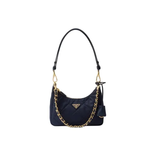 PRADA RE Edition Ткань Сумка Сумка через плечо Мини Женская Морской синий