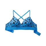 Дальний Небесный Синий Цветочный С принтом