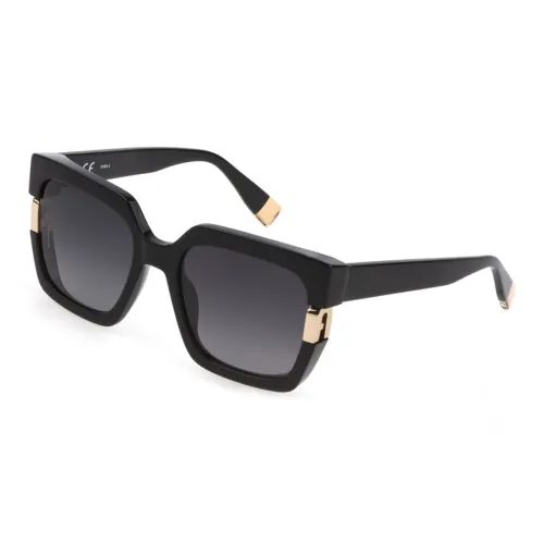 Furla Прямоугольные Солнцезащитные очки Женские Черные