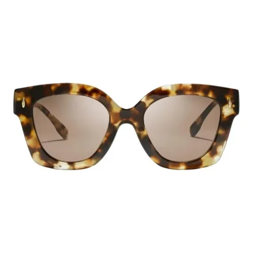 TORY BURCH Ацетат Квадратные Солнцезащитные очки Женские Черепаховый