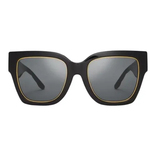 TORY BURCH Ацетат Квадратные Солнцезащитные Очки Женские Черные