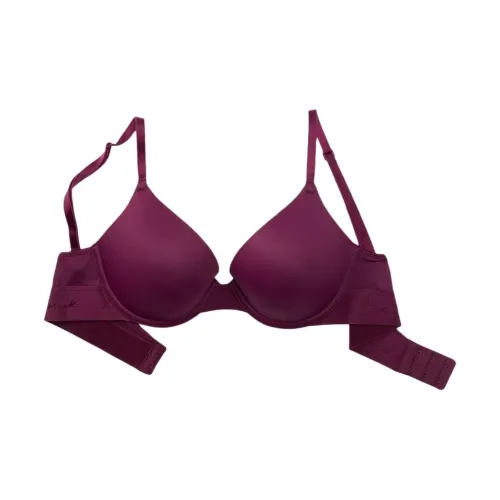 Victoria's Secret Розовый 5508 Сборка Украшение сборкой Позиционирование стиля WEAR EVERYWHERE PUSH UP Бюстгальтер Коллекция Bra Женские Темно-фиолетовый