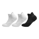SS01 Короткие носки (Белый, Белый, Черный, 3 шт)