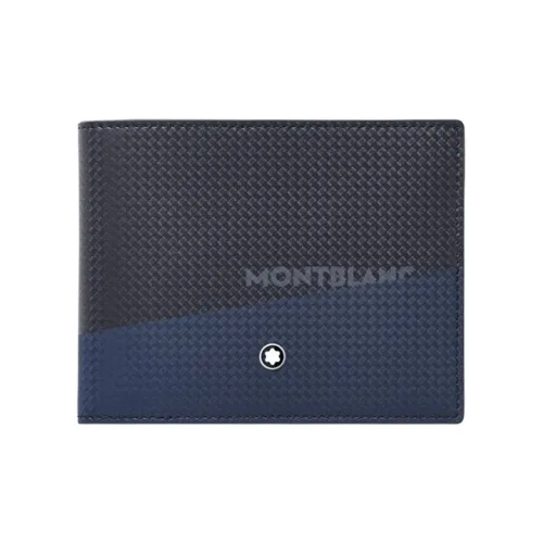 MONTBLANC Кошелек из коровьей кожи мужской синий черный