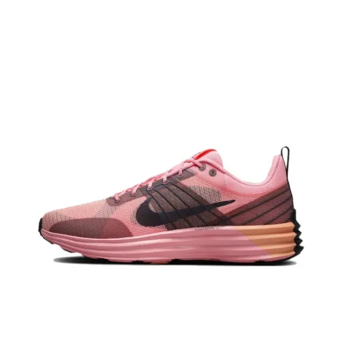 Nike Lunar Roam Аbrasion Resistant Низкий Топ Беговые кроссовки Мужские Розовые