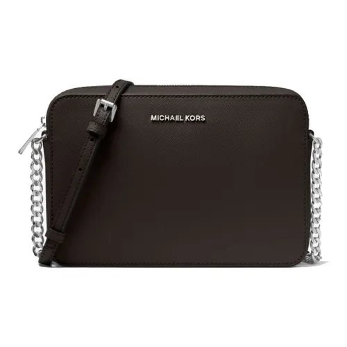 MICHAEL KORS Jet Set Кожа Сумка через плечо Большая Женская Черная