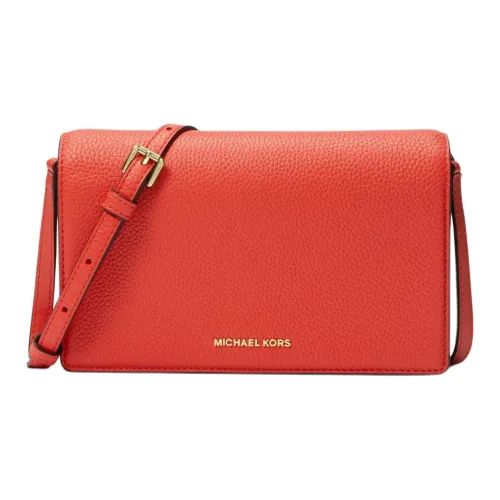 MICHAEL KORS Jet Set Зернистая кожа личи Кожа Сумка через плечо Средний Женские FIVE Spice Коралловый