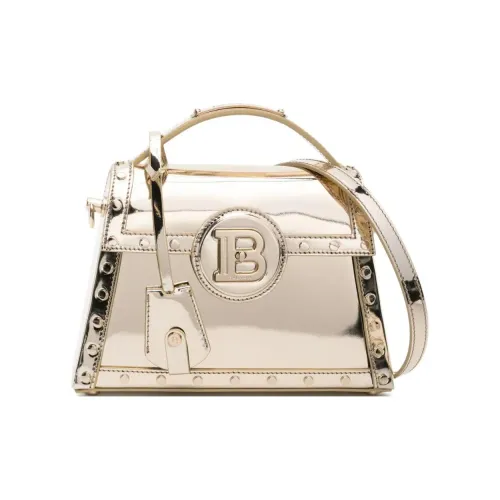 BALMAIN B Buzz Овечья кожа Плечевая сумка Женская Золото