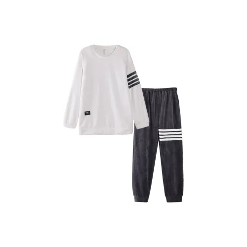 BEIYINA Белый Мужской Пижамный Комплект