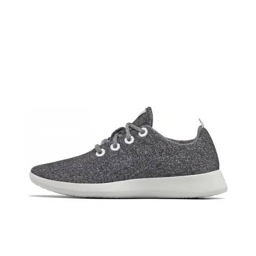 Allbirds Wool Runner Slip-Resistant Низкий Топ Повседневная Обувь Женская Естественный Серый Белый