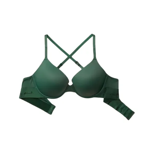 Victoria's Secret Розовый 5508 Сборка Украшение сборкой Позиционирование стиля WEAR EVERYWHERE PUSH UP Бюстгальтер Коллекция Bra Женские Satin Зеленый