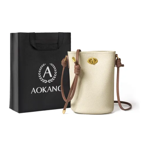AOKANG Сумка-ведро из крупнозернистой текстуры коровьей кожи сумка через плечо женская цвет сливовый SALT