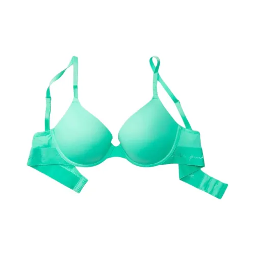 Victoria's Secret Розовый 5508 Сборка Украшение сборкой Позиционирование стиля WEAR EVERYWHERE PUSH UP Бюстгальтер Коллекция Bra Женские Сине-зеленый