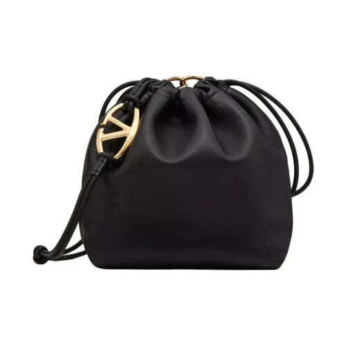 Valentino Vlogo Напп-Кожа Сумка через плечо Сумка на плечо Женская Черная