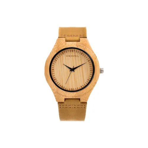 MEXVEL Кварцевый механизм Мужские часы 45 мм Желтый