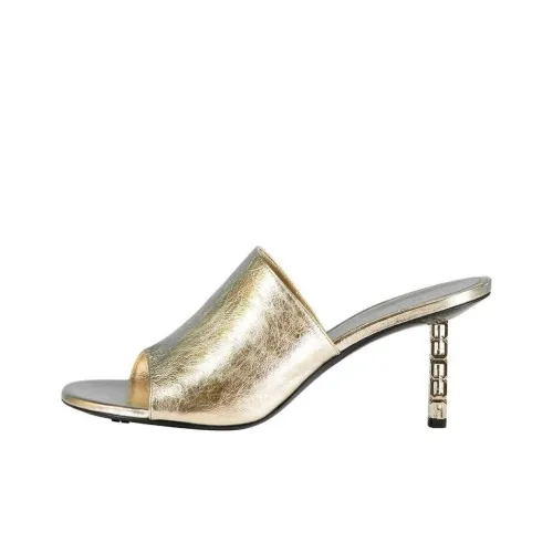 Givenchy G Cube Шлепанцы Женские Серебряные