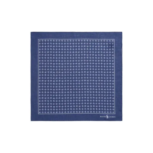Шарфы из шелка Polo Ralph Lauren унисекс синий