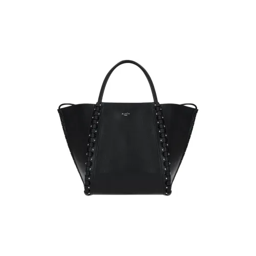 Alaia Телячья кожа Тоут Сумка Сумка для покупок Сумка Маленькая Женская Черная