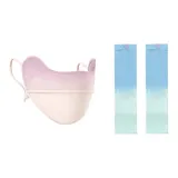 Таро Фиолетовая Маска для лица + Сине-зеленые охлаждающие рукава