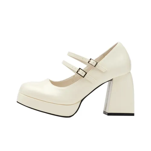 GRACEGIFT Квадратный каблук Mary Jane Женские туфли