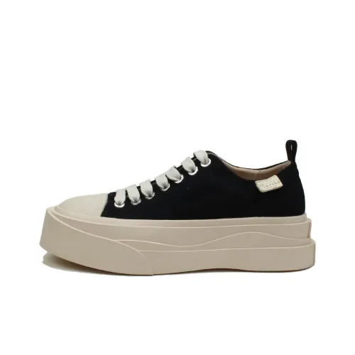 MARCHE STUDIOS Low-Top Canvas Shoes Black Unisex