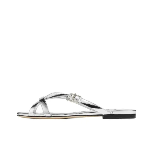 Jimmy Choo Слипоны Женские Серебряные
