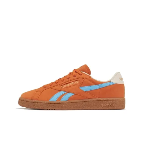 Reebok Club C Series Скейтборд Кроссовки Низкие Топ Оранжевый Синий Унисекс