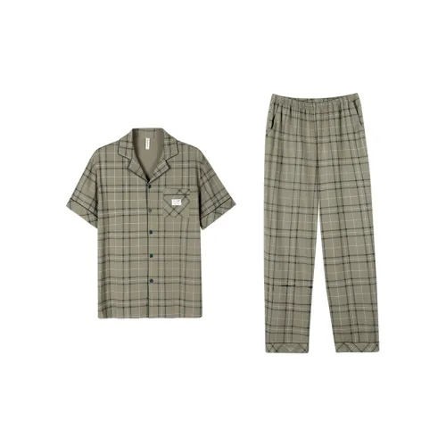 Пижамный комплект Follow The United States Мужской Коричневый к Золотому