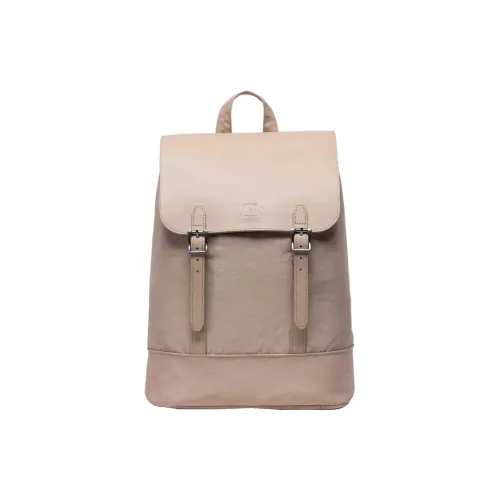Herschel Рюкзак из натуральной кожи маленький унисекс светлый тауповый