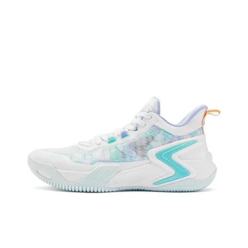 QIAODAN Reckless 1,0 Амортизация Износостойкий Низкий Топ Q KUNGFU Отскок Баскетбольные Кроссовки Мужские Синий Белый