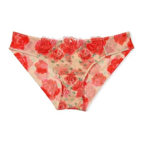 Victoria's Secret Женское нижнее белье 1 упаковка шампанское кораллово-красный с принтом