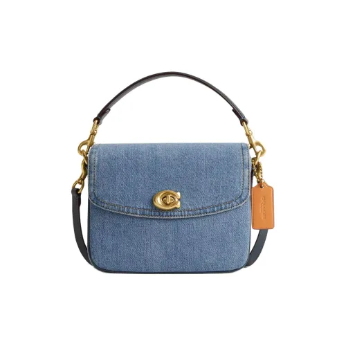 COACH Cassie Denim Сумка через плечо Сумка через плечо Маленькая Женская Сумка Indigo