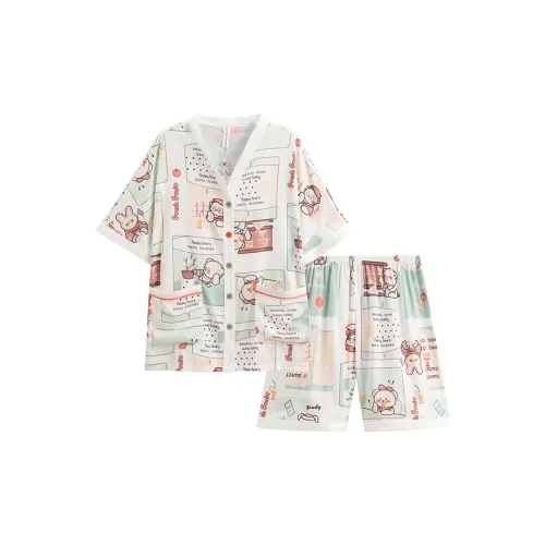 FENTENG Пижамный комплект женский элегантный белый