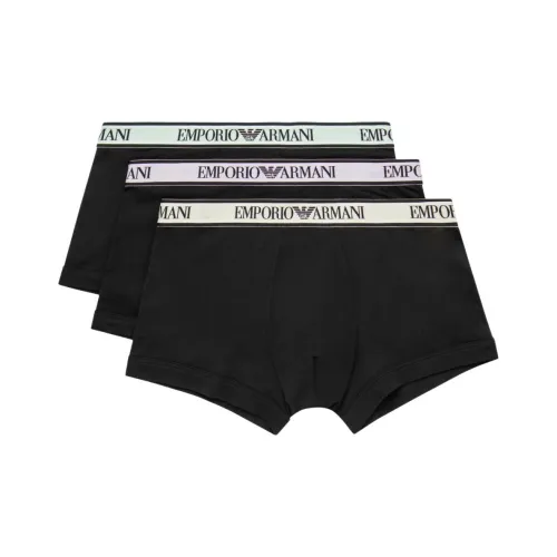 Emporio Armani SS24 Трусы Мужские 3 упаковки Черный