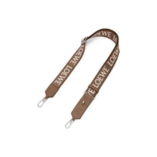LOEWE Телячья кожа Жаккардовая ткань Плечевые ремни Женские Коричневый