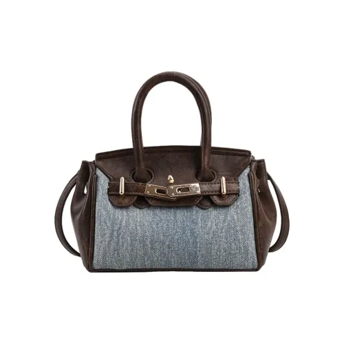 JANE KLAIN ПУ (полиуретан) + ткань сумка через плечо сумка на плечо стандартная женская светло-синий темно-синий