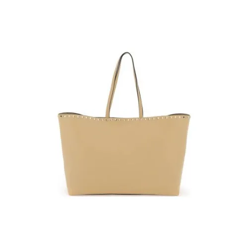 Valentino Rockstud Крупнозернистая текстура Телячья кожа Плечевая сумка Женская Хаки