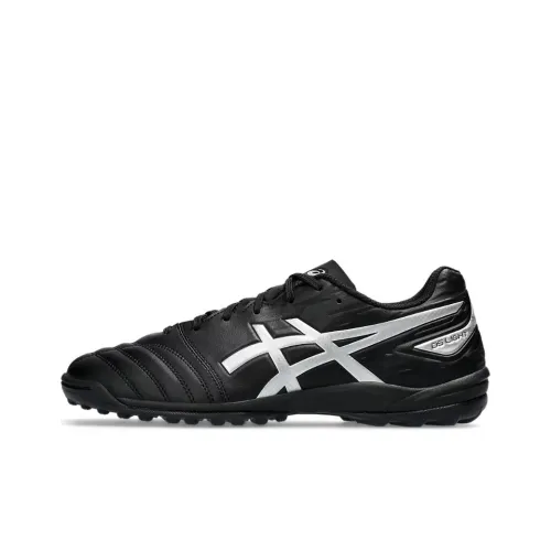 Asics Ds Light Club TF Шипы Амортизация Износостойкие Футбольные бутсы Унисекс Черный Белый