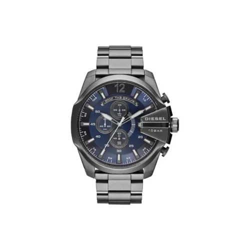 DIESEL Кварцевые часы механизм ремешок из нержавеющей стали 51 мм синий циферблат унисекс