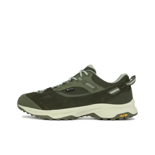 KOLON SPORT Motion Амортизация Противоскользящий Устойчивый к истиранию Водонепроницаемый Низкий Топ Походная обувь Унисекс Зеленый