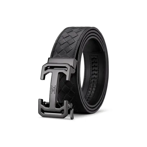 SEPTWOLVES Натуральная кожа Автоматическая застежка Ремень Мягкая воловья кожа Ремень Ширина 3,55CM Кожаные ремни Мужской