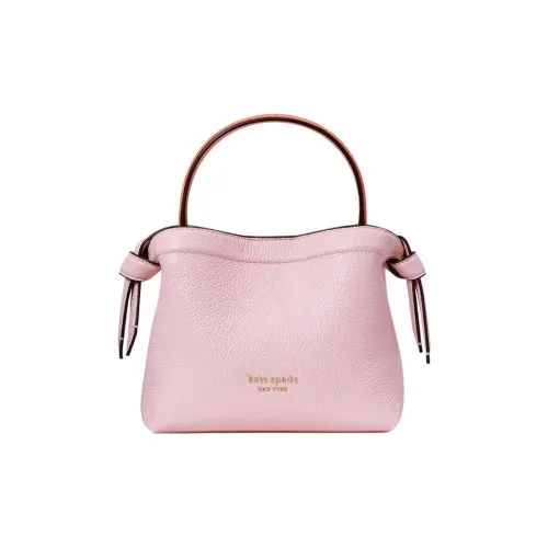 Kate Spade Knott Пескоструйная кожа Тоут Сумка Сумка для покупок Сумка через плечо Мини Женская Розовая