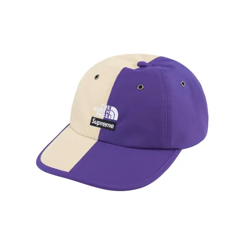 Supreme x The North Face Нейлоновые кепки унисекс Бежевый Фиолетовый