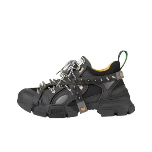 GUCCI Flashtrek Low Топ Повседневная обувь Мужская Черная