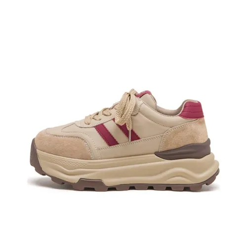 AGSDON Низкий топ обувь с толстой подошвой 5,5 см женская