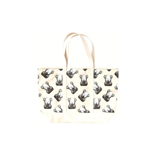 UNIQLO KAWS совместный бренд UNIQLO Коллаборация Хлопок Тоут Сумка Сумка для покупок Сумка Сумка через плечо Унисекс Айвори