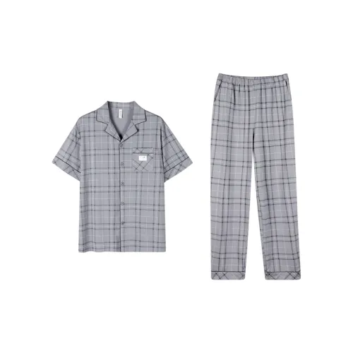 Follow The United States Пижамный комплект Мужской Призрачный Серый