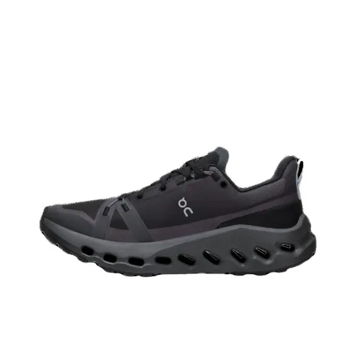 On Cloudsurfer Износостойкие Дышащие Низкие Кроссовки для Бега Женские Черные