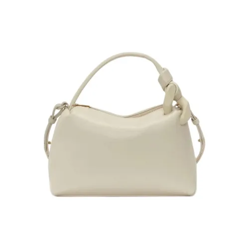 JW Anderson Full с рельефной голенью кожа сумка через плечо маленькая сумка женский цвет пудровый бежевый